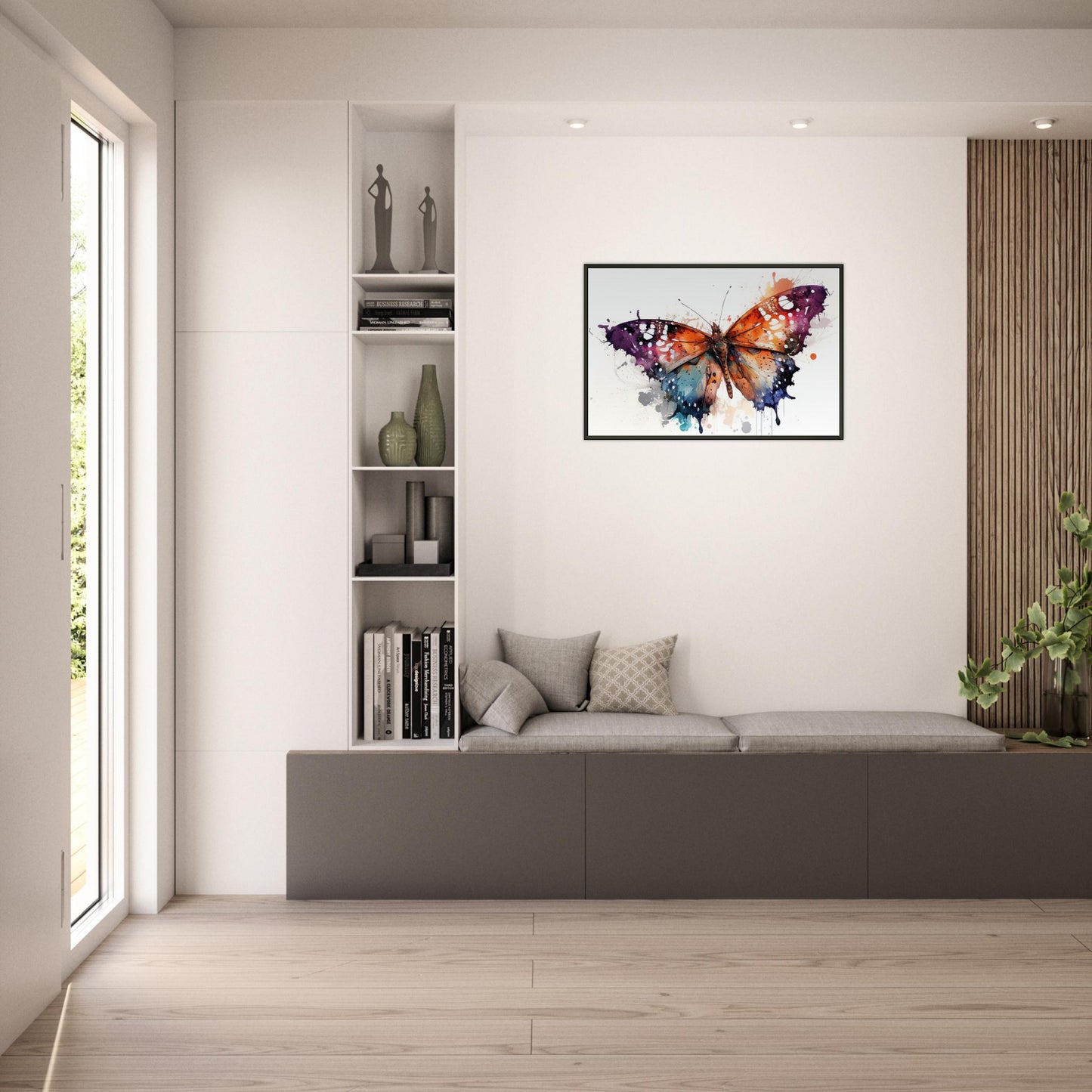 Wings of Color, Poster mit Alurahmen - Stiersbeste