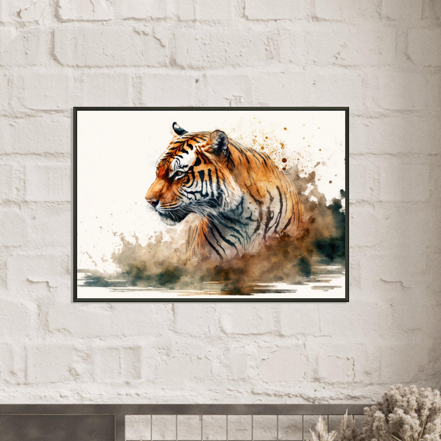 Faszination des Tigers, Poster mit Alurahmen - Stiersbeste