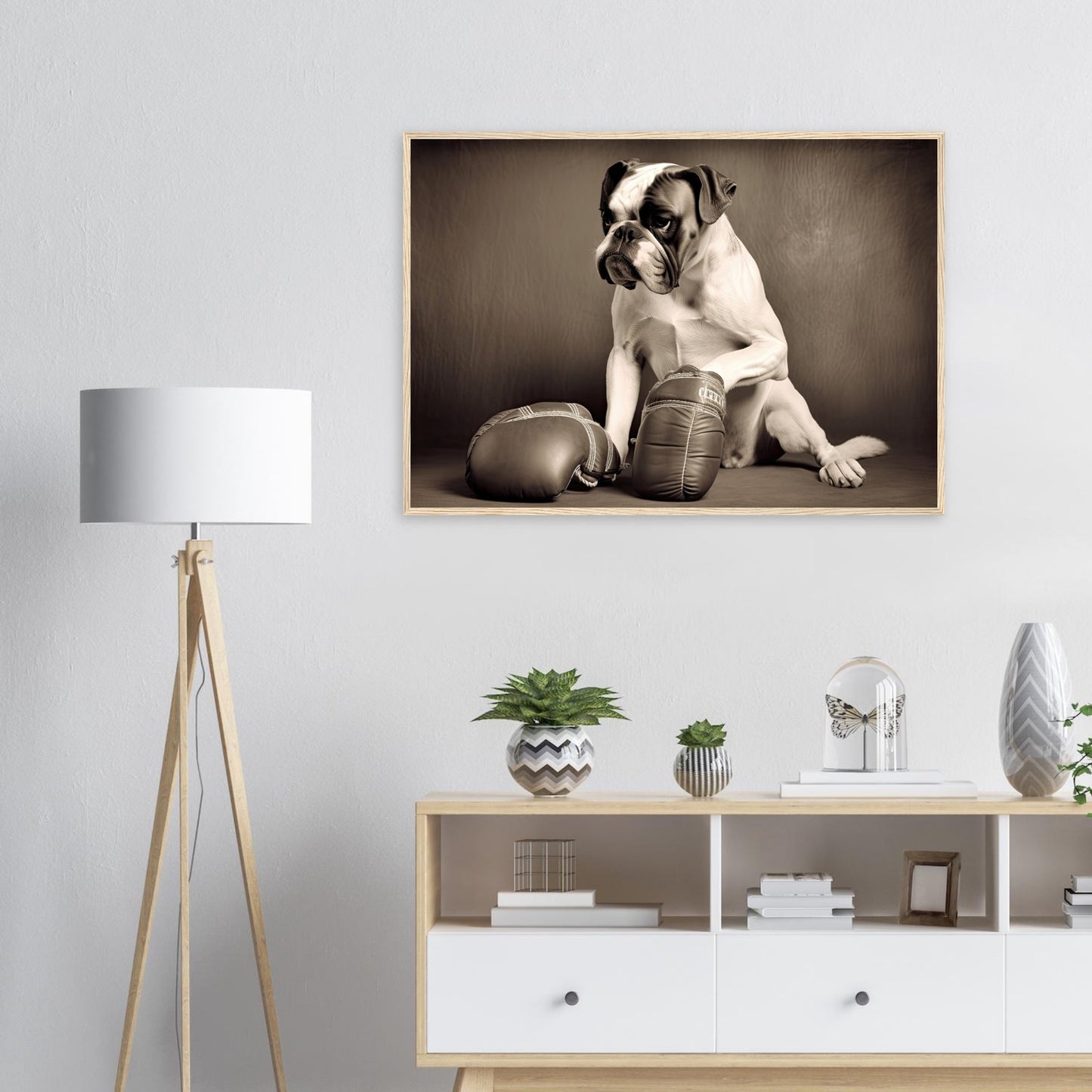 Take a break, Poster mit Holzrahmen - Stiersbeste