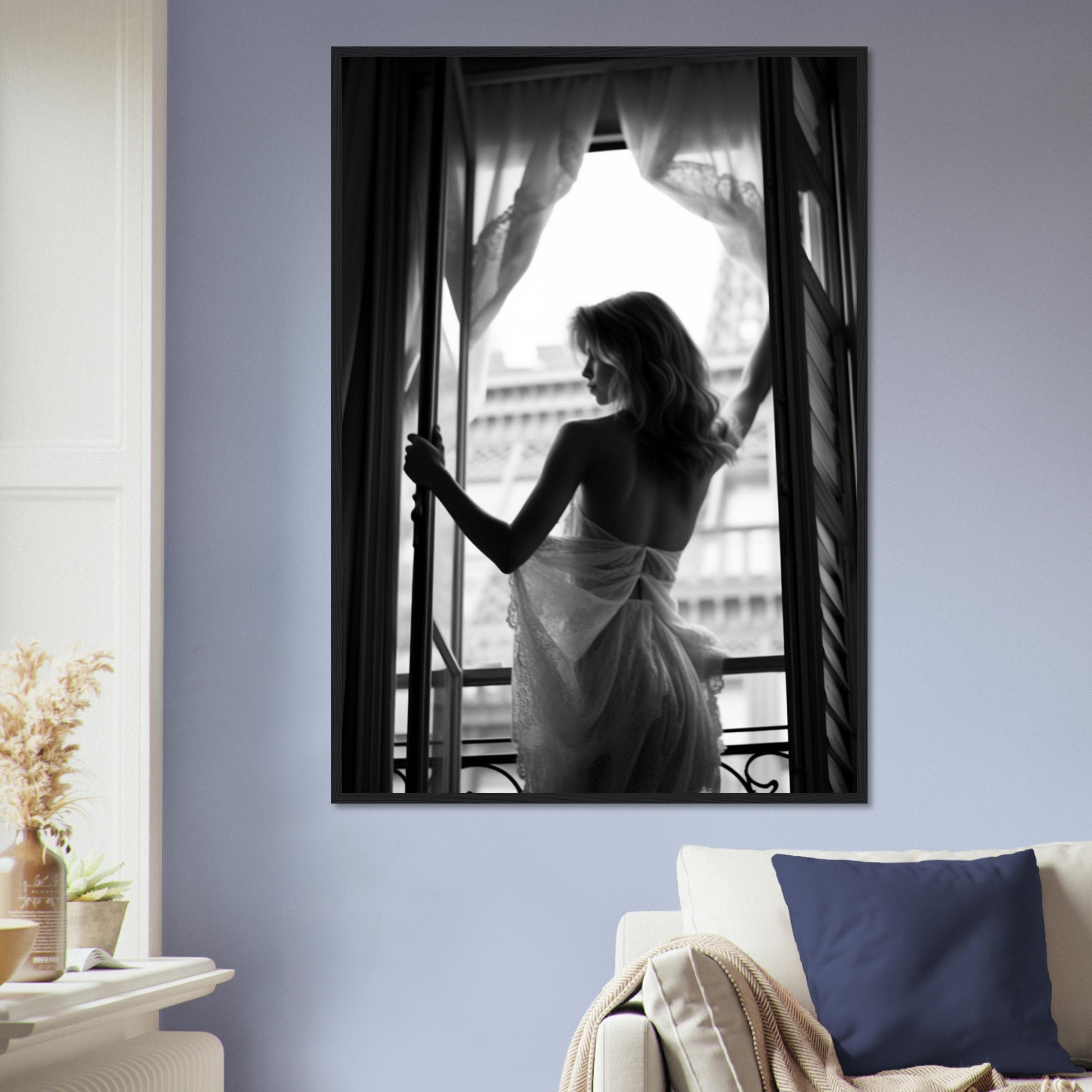 Open Window, Poster mit Holzrahmen - Stiers Beste