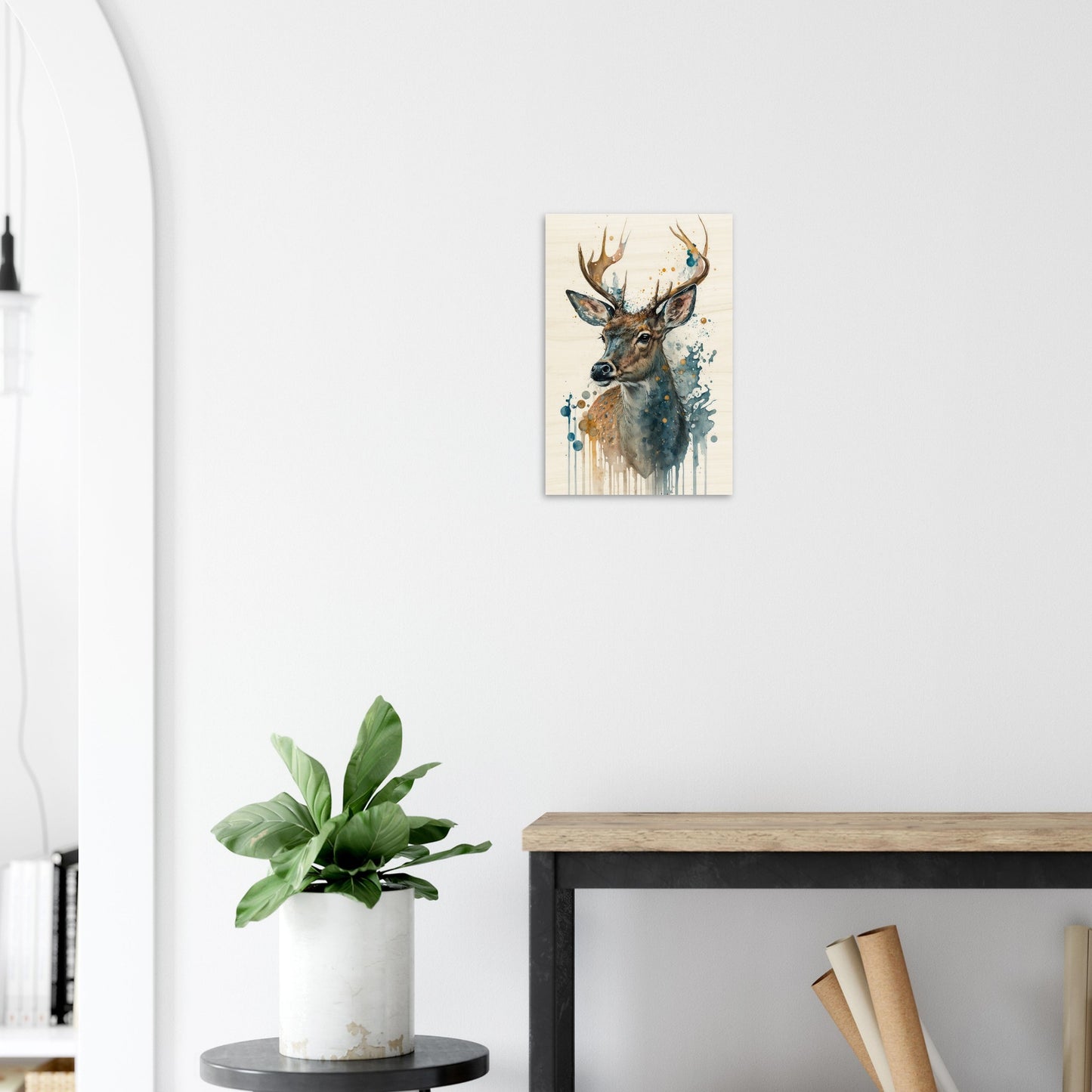 Lebendige Wildvisionen, Holzdruck - Stiersbeste