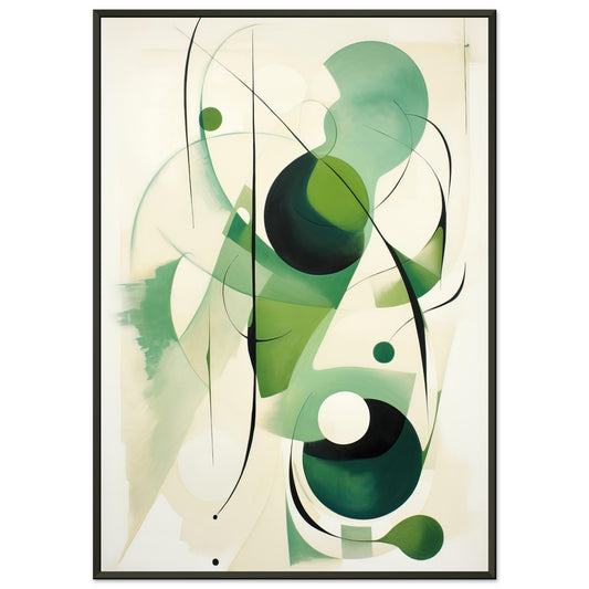 Green Bubble, Poster mit Alurahmen - Stiers Beste