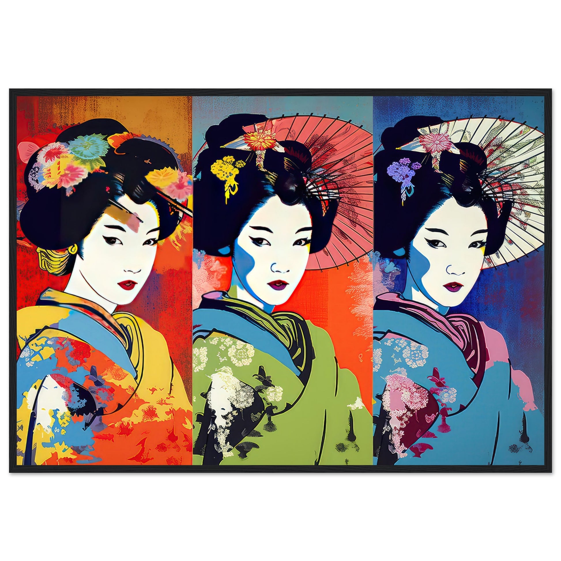 Farbenfrohe Geisha - Stiersbeste