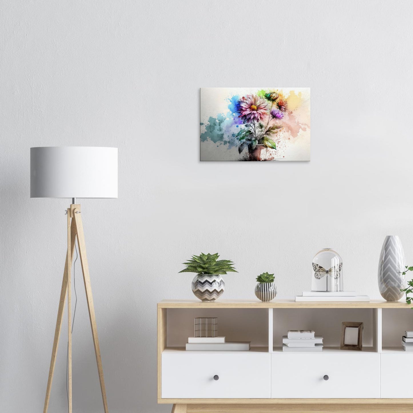 Fließende Blumenmelodie, Leinwanddruck - Stiersbeste