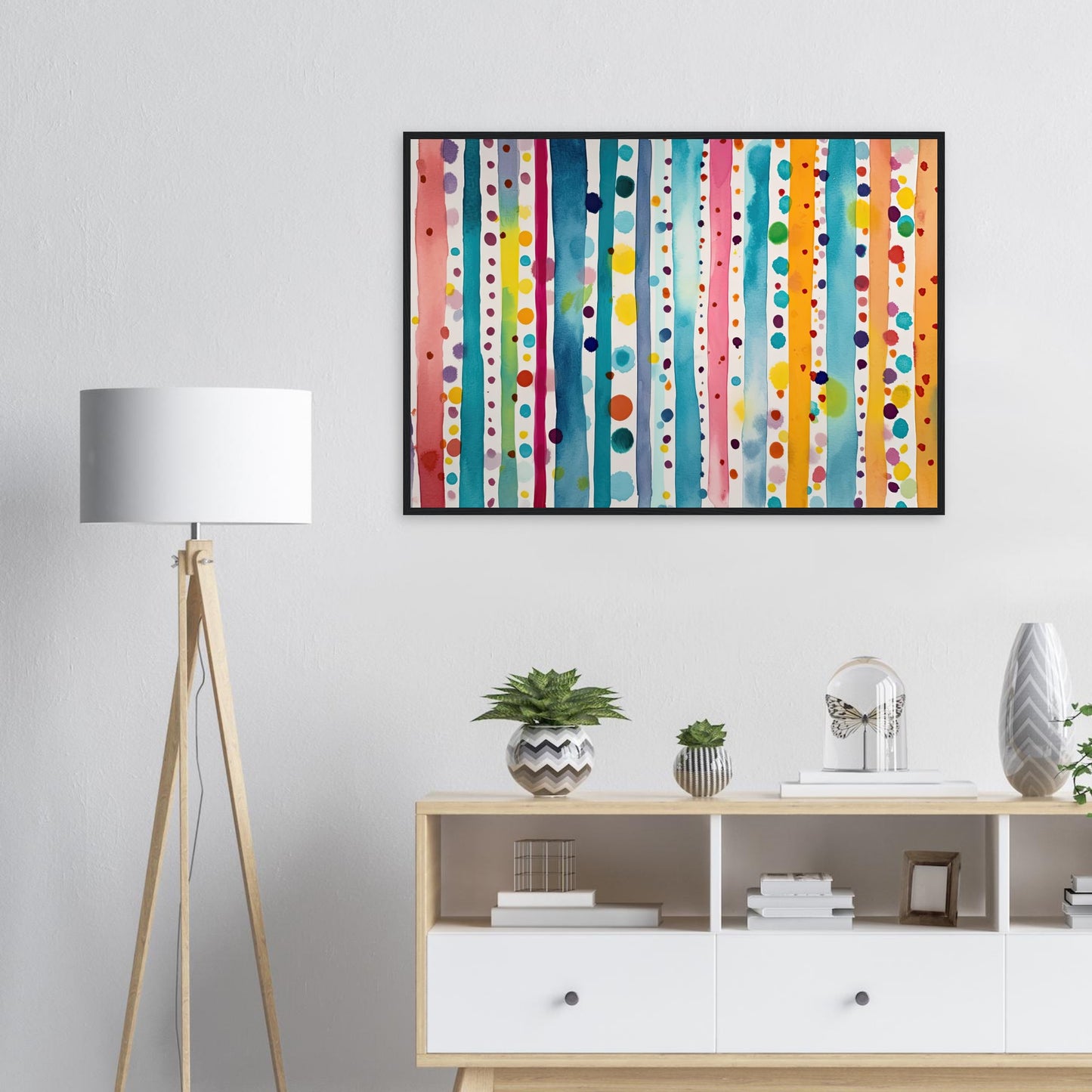 Farbwand, Poster mit Holzrahmen - Stiers Beste