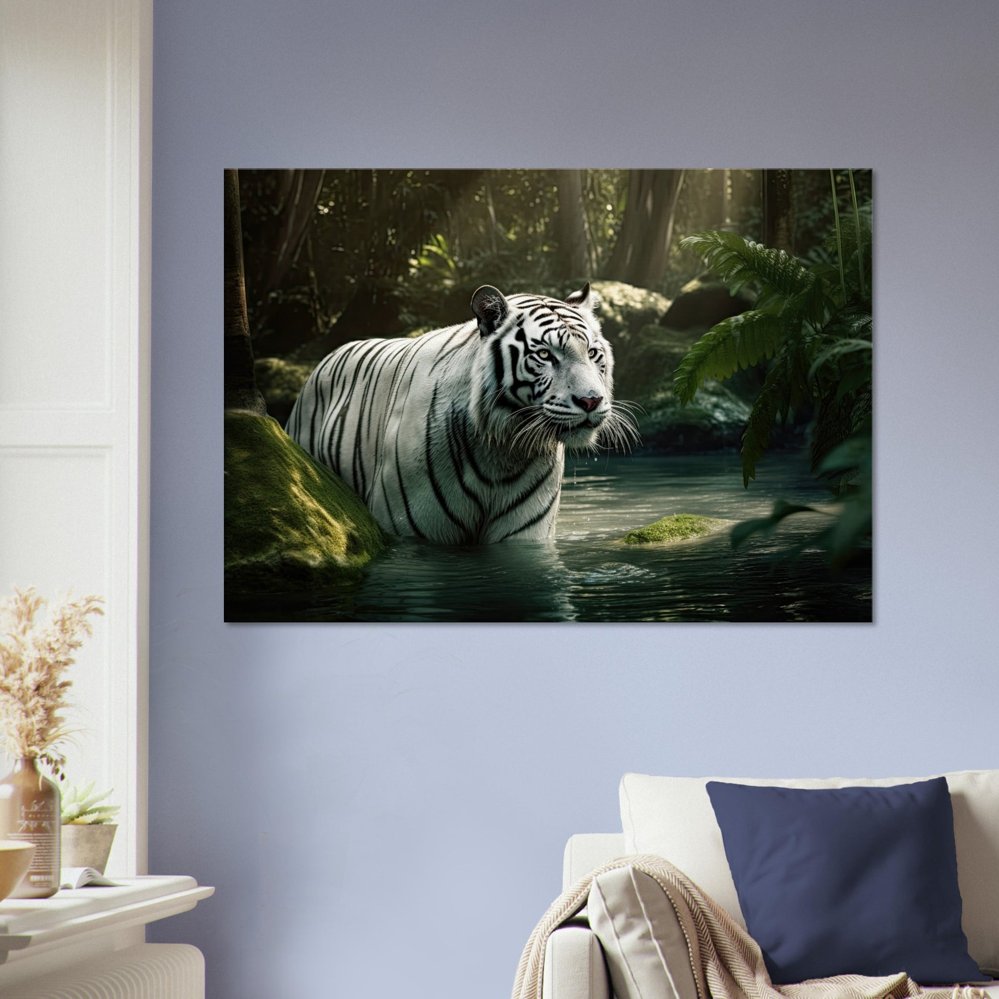 Tiger Bad, Leinwanddruck - Stiersbeste