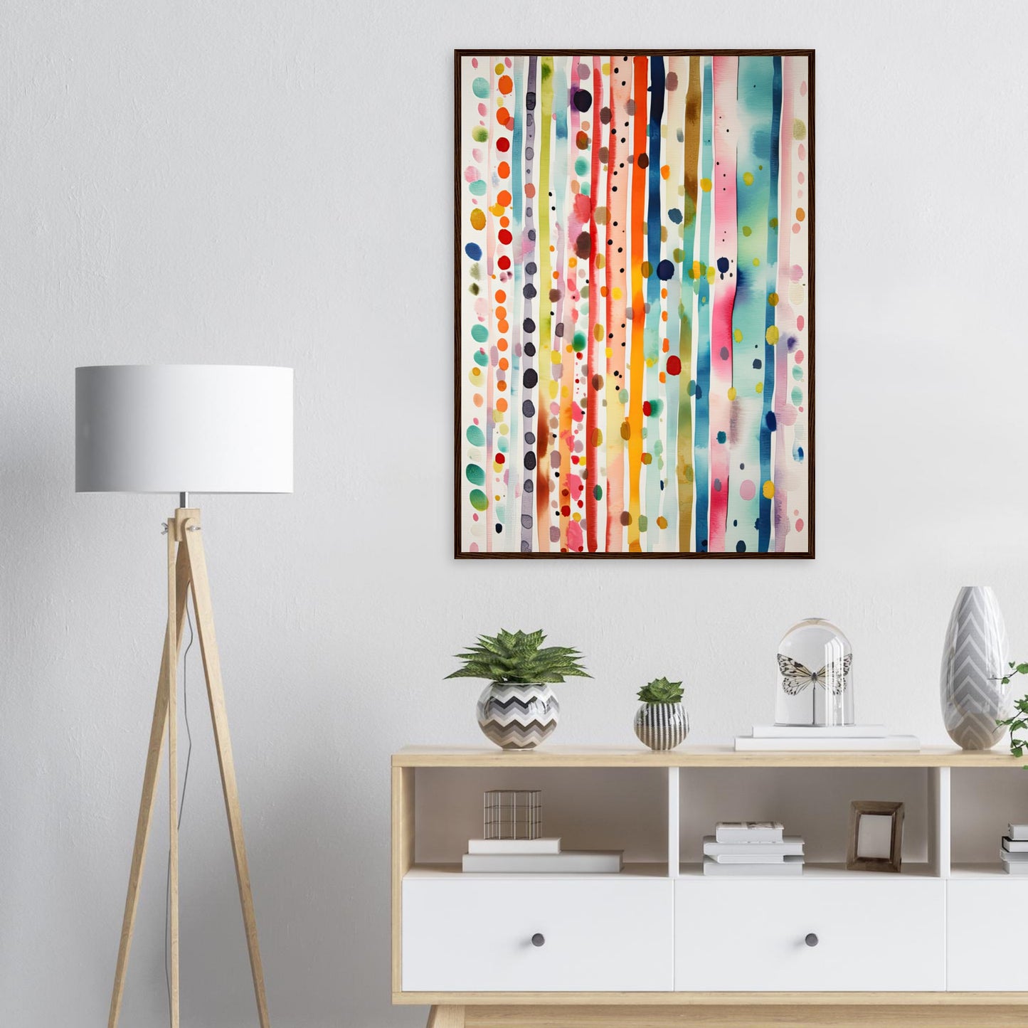 Farbig Gut, Poster mit Holzrahmen - Stiers Beste