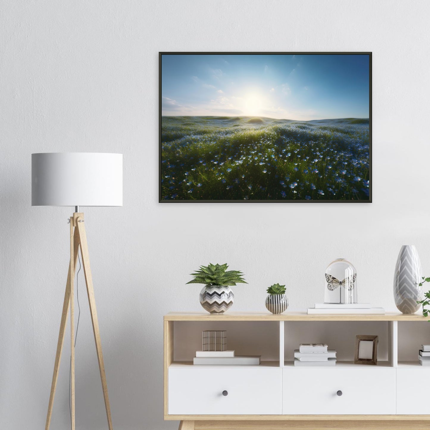 Weite Wiese, Poster mit Alurahmen - Stiers Beste
