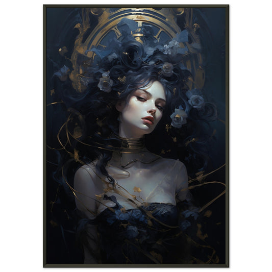 Lady Clock, Poster mit Alurahmen - Stiers Beste