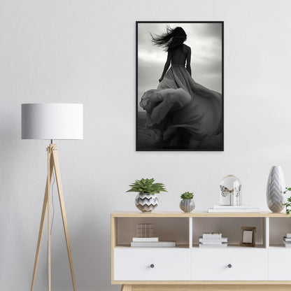 Verträumte Wege, Poster mit Holzrahmen - Stiers Beste