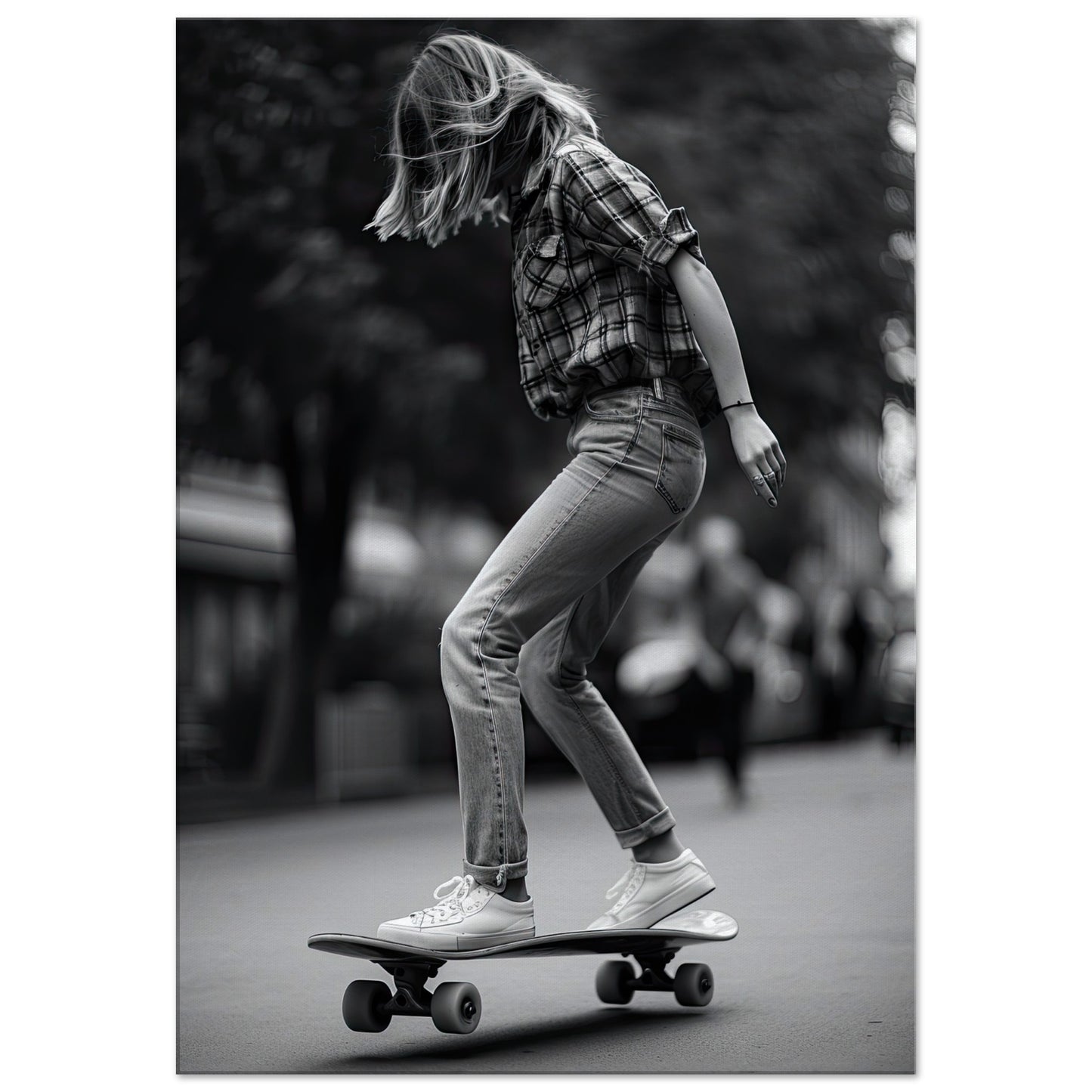 Skater Girl, Leinwanddruck - Stiersbeste