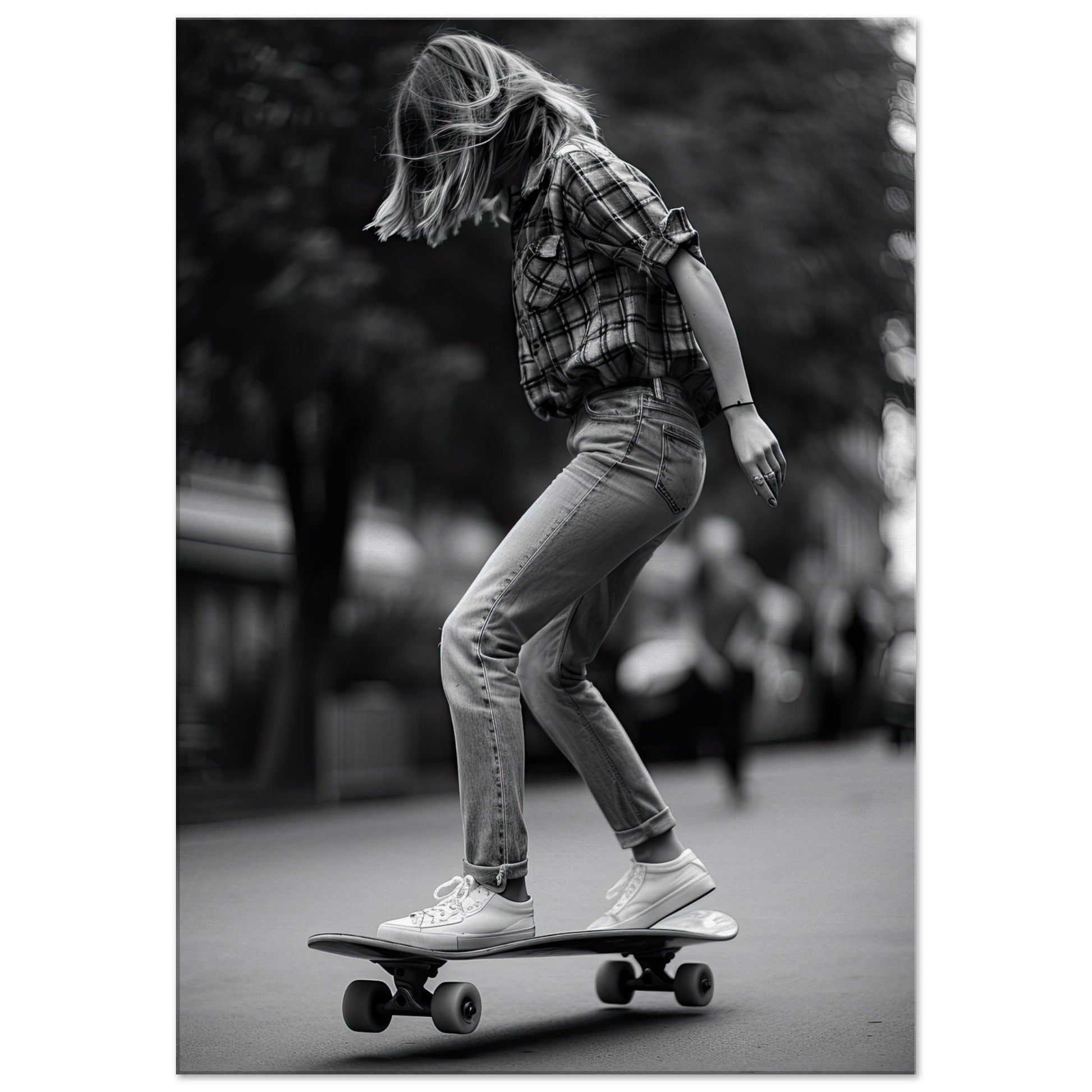 Skater Girl, Leinwanddruck - Stiersbeste