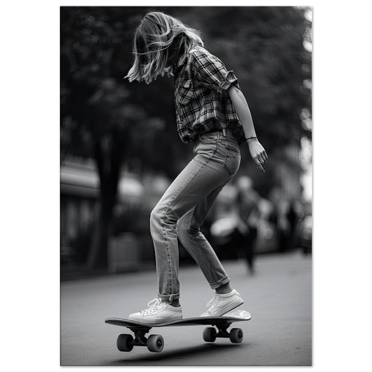 Skater Girl, Leinwanddruck - Stiersbeste