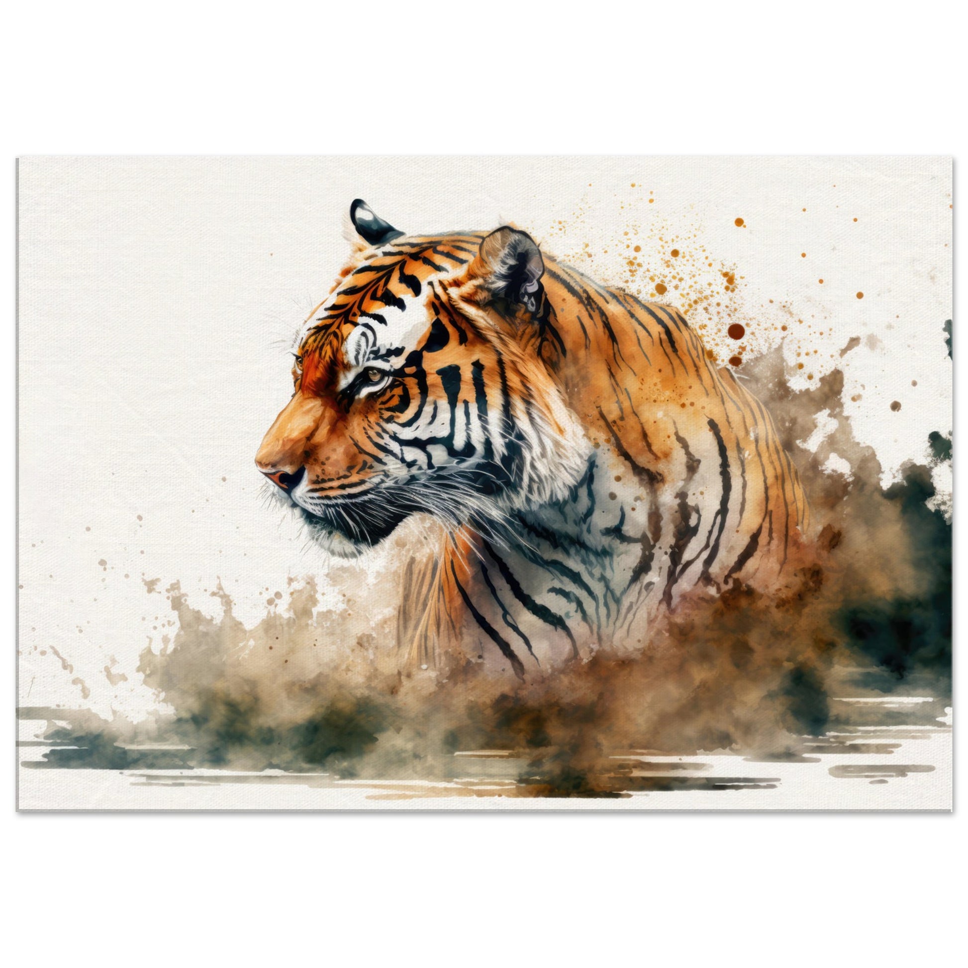 Faszination des Tigers, Leinwanddruck - Stiersbeste