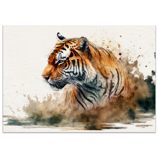 Faszination des Tigers, Leinwanddruck - Stiersbeste