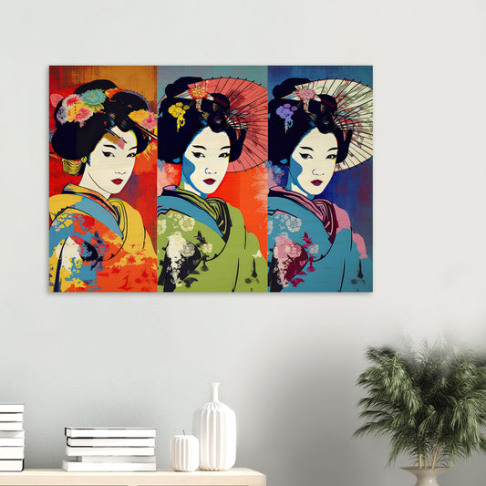 Farbenfrohe Geisha - Stiersbeste