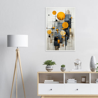 Golden Bubble, Poster mit Holzrahmen - Stiers Beste