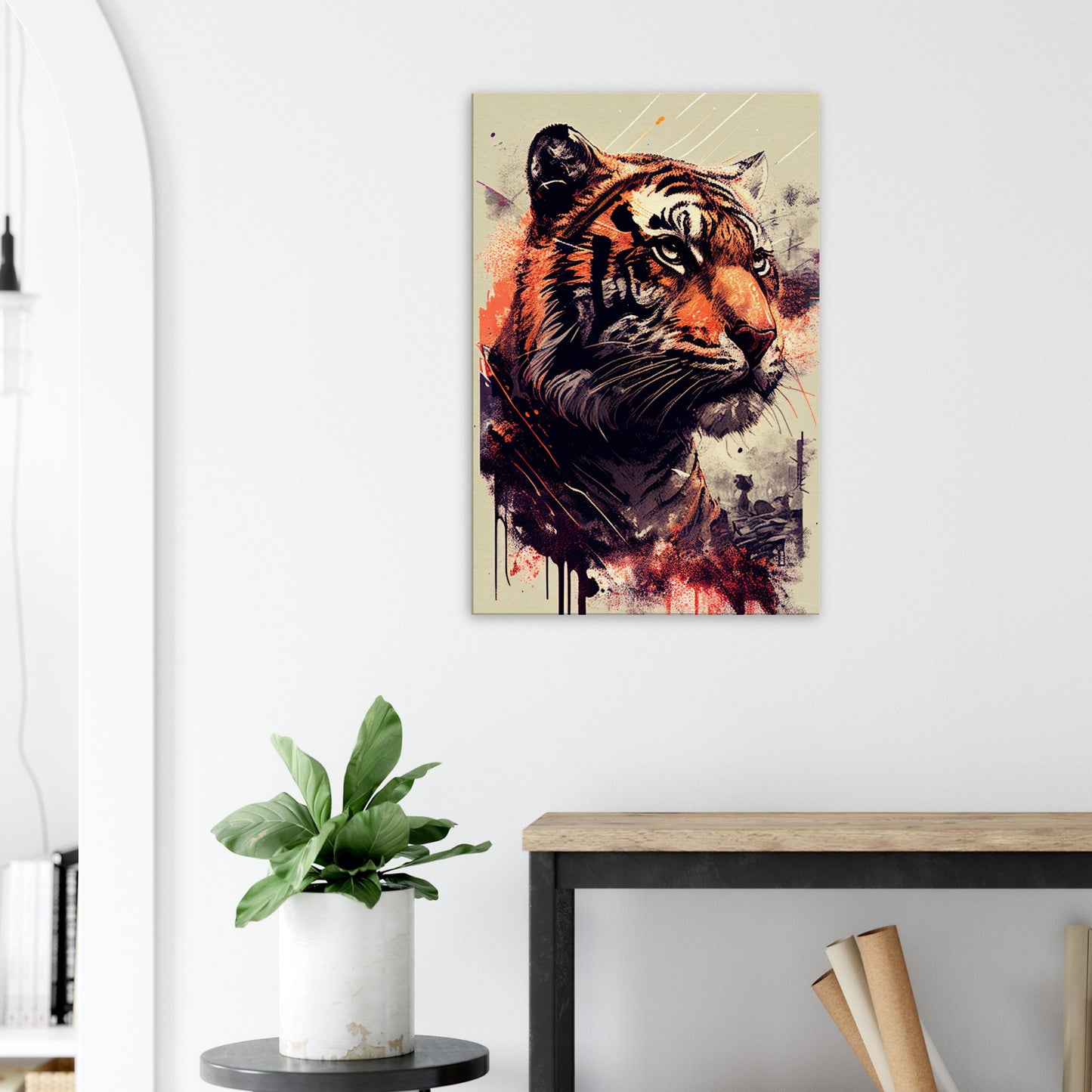 Geheimnisse des Tigerblicks, Leinwanddruck - Stiersbeste