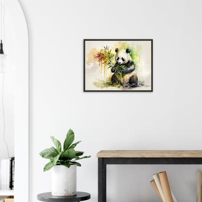 Panda Paradies, Poster mit Alurahmen - Stiersbeste
