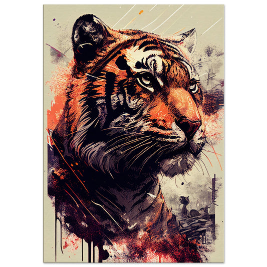 Geheimnisse des Tigerblicks, Leinwanddruck - Stiersbeste