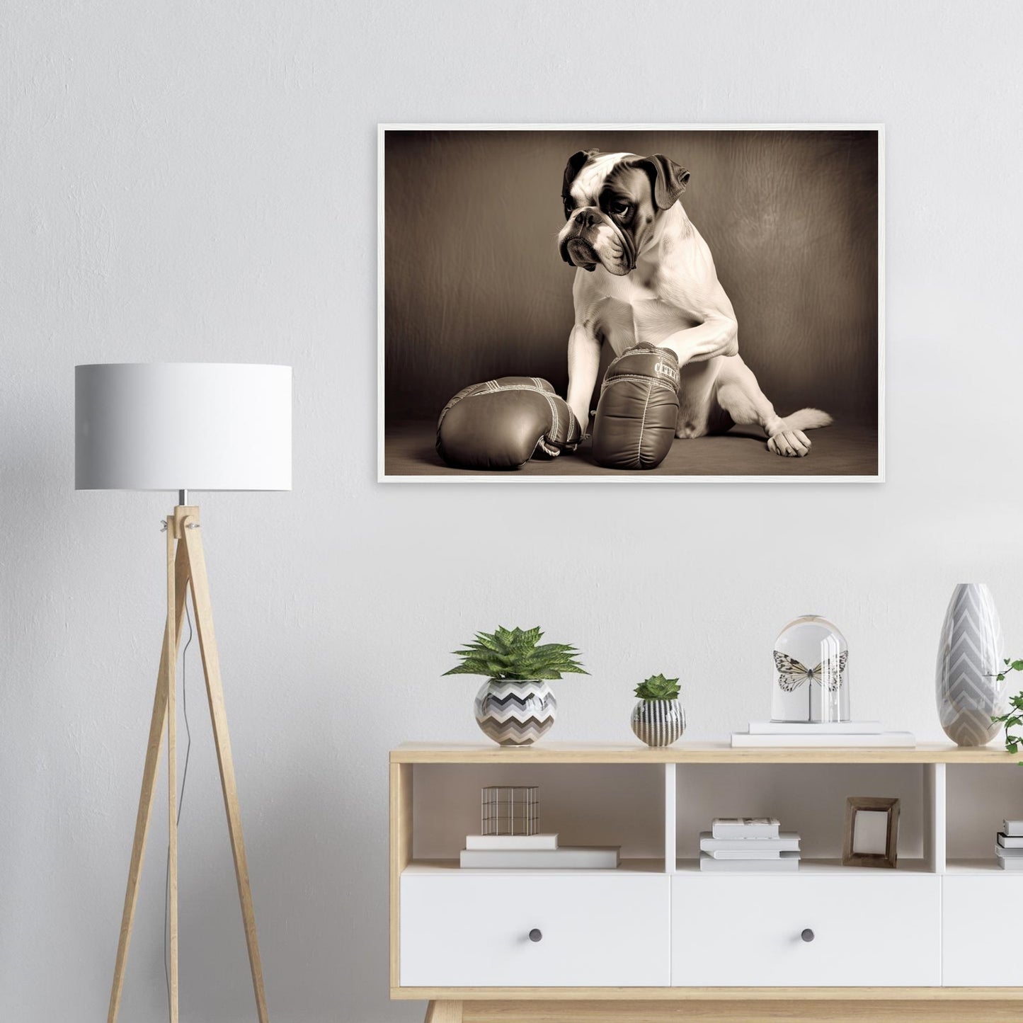 Take a break, Poster mit Holzrahmen - Stiersbeste