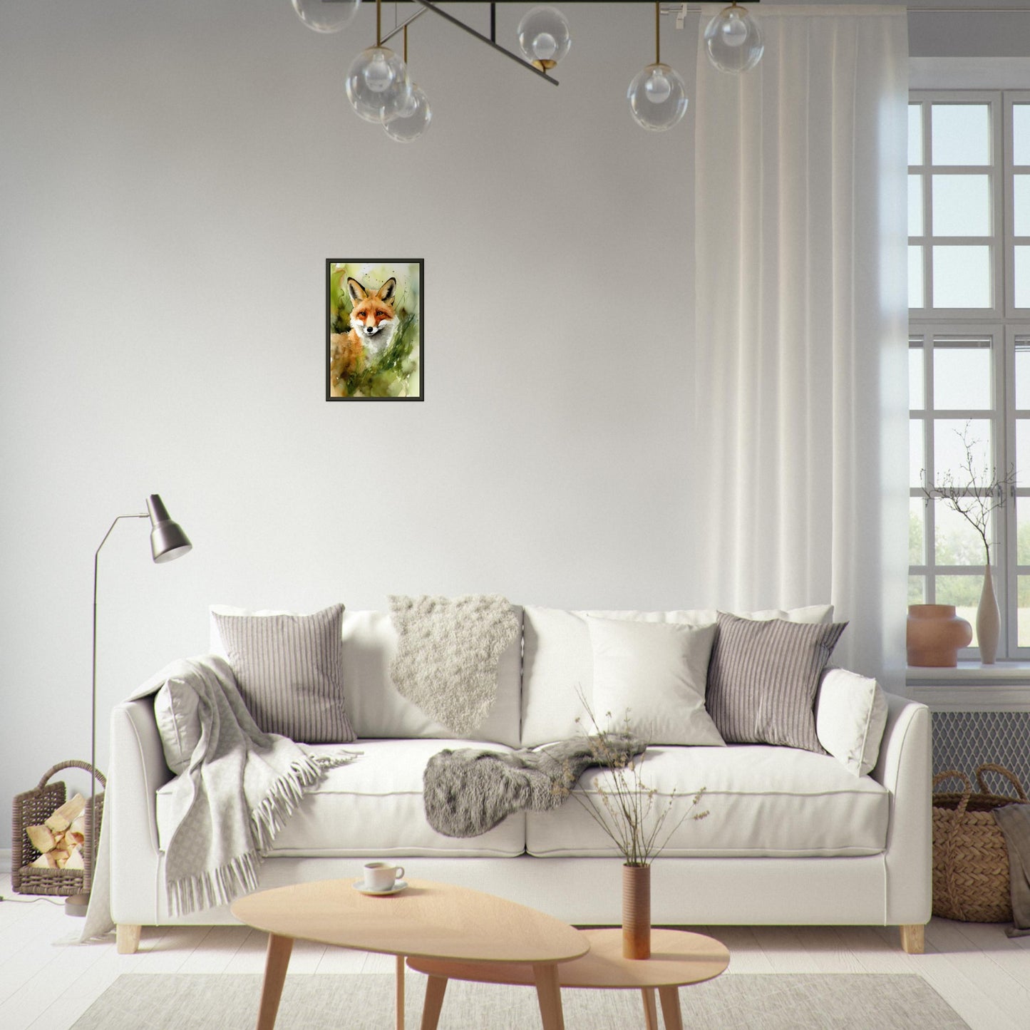 In den Augen des Fuchses, Poster mit Alurahmen - Stiersbeste