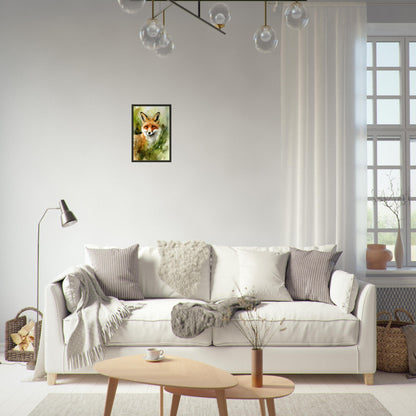 In den Augen des Fuchses, Poster mit Alurahmen - Stiersbeste