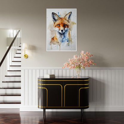 Fuchstraum, Poster mit Holzrahmen - Stiersbeste