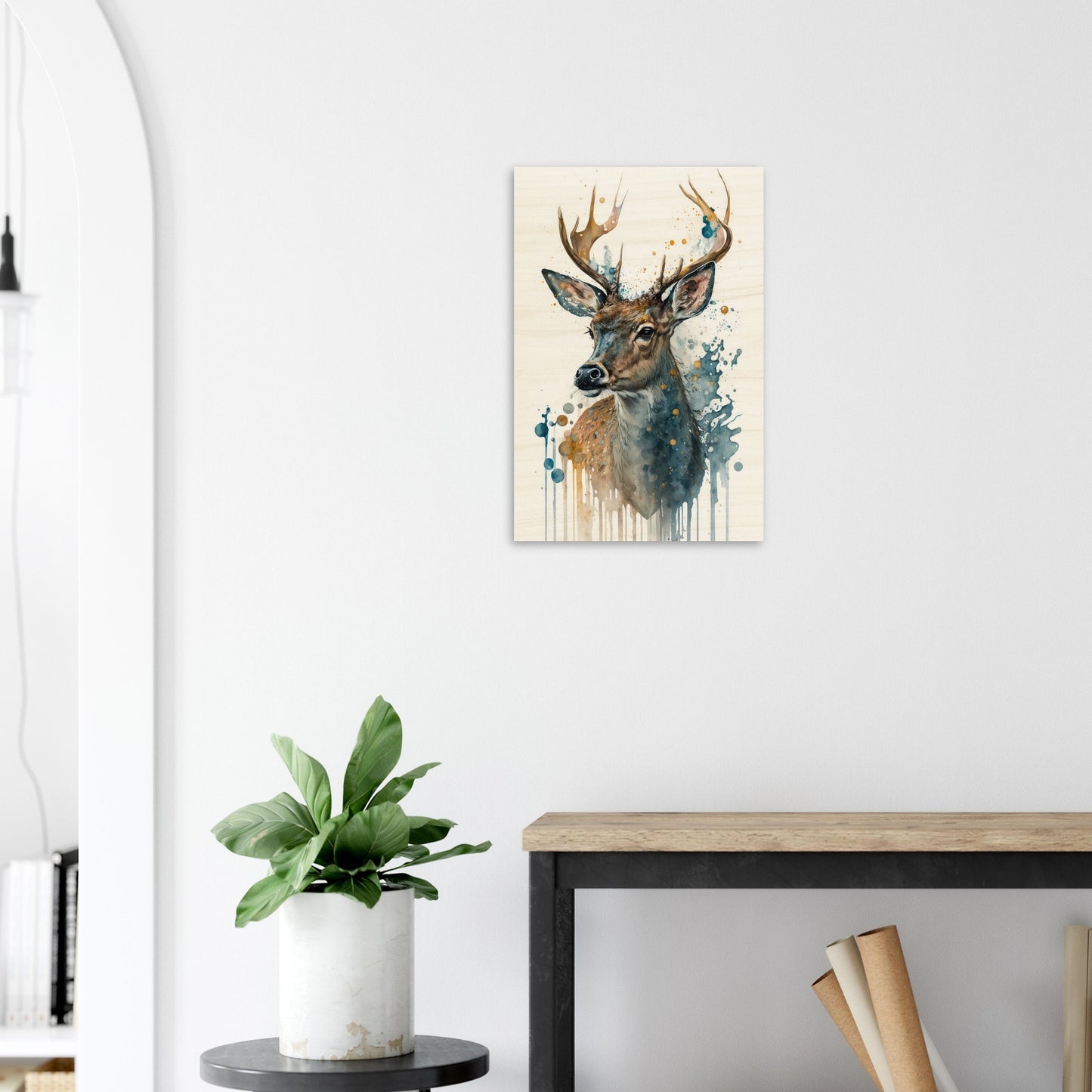 Lebendige Wildvisionen, Holzdruck - Stiersbeste