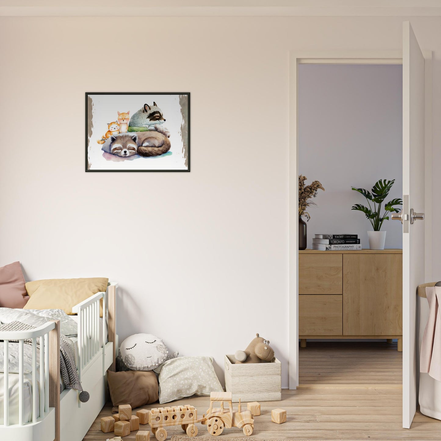 Sleeping Connection, Poster mit Alurahmen - Stiersbeste