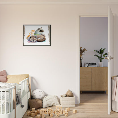 Sleeping Connection, Poster mit Alurahmen - Stiersbeste