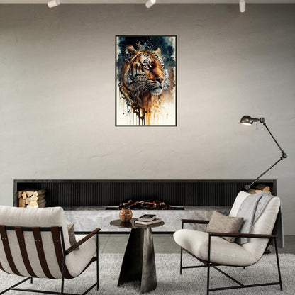 Tigeressenz, Poster mit Alurahmen - Stiersbeste