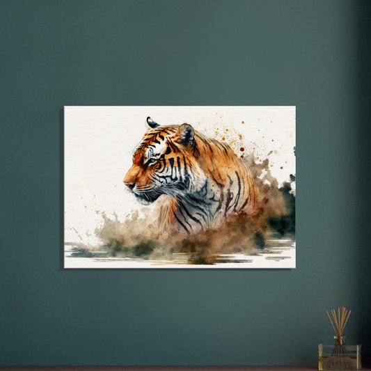 Faszination des Tigers, Leinwanddruck - Stiersbeste