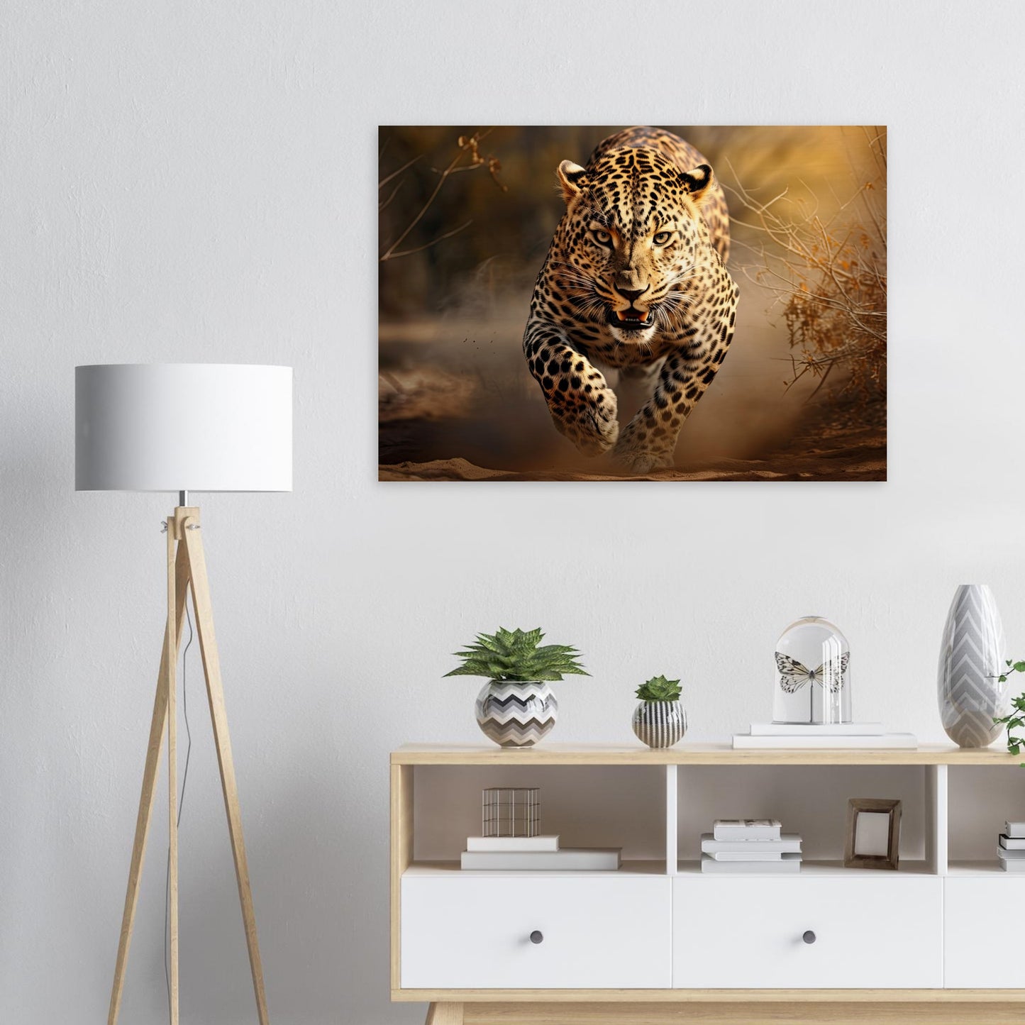 Leoparden Jagd, Holzdruck - Stiers Beste