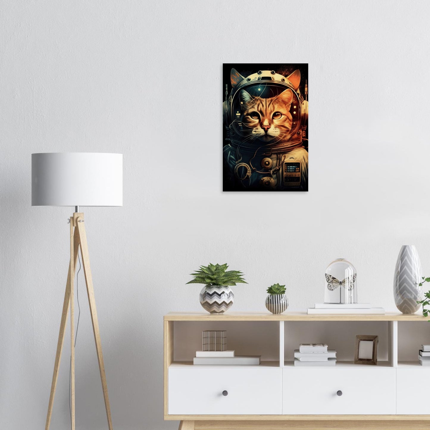 Space Cat, Holzdruck - Stiersbeste