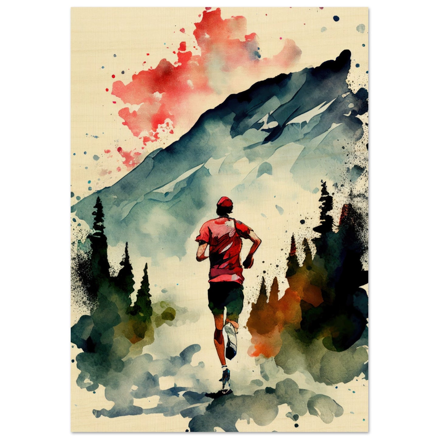 Nature Run, Holzdruck - Stiersbeste