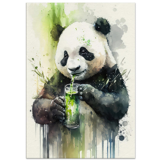 Panda Shake, Leinwanddruck - Stiersbeste