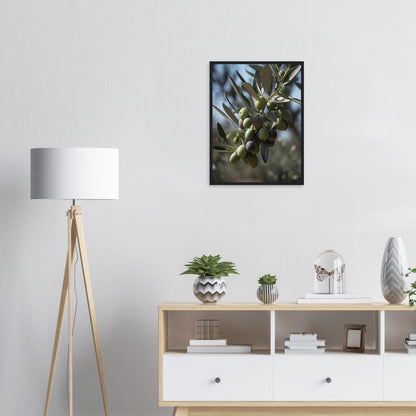 Olivenpracht, Poster mit Holzrahmen - Stiers Beste