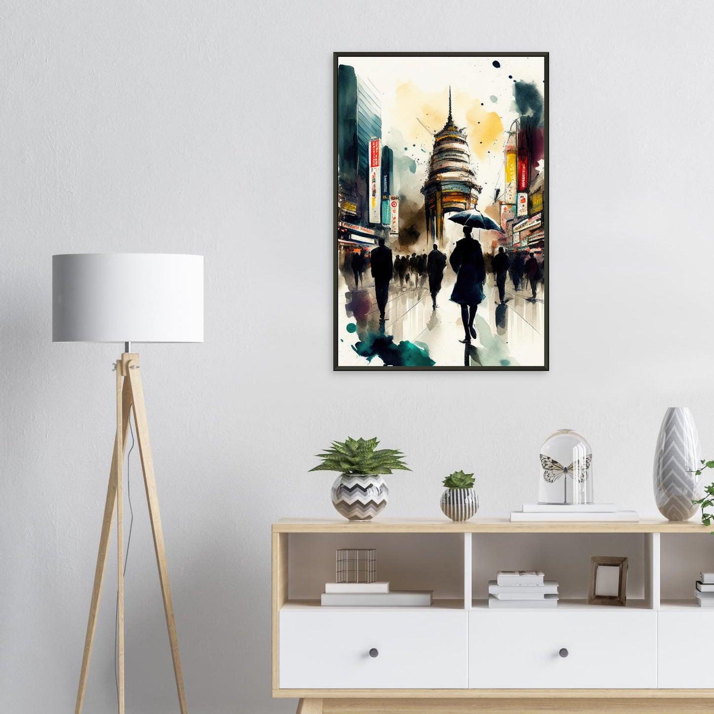 Tokyo Rush Hour, Poster mit Alurahmen - Stiersbeste