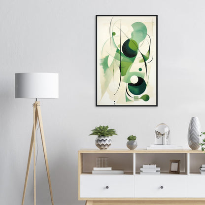 Green Bubble, Poster mit Holzrahmen - Stiers Beste