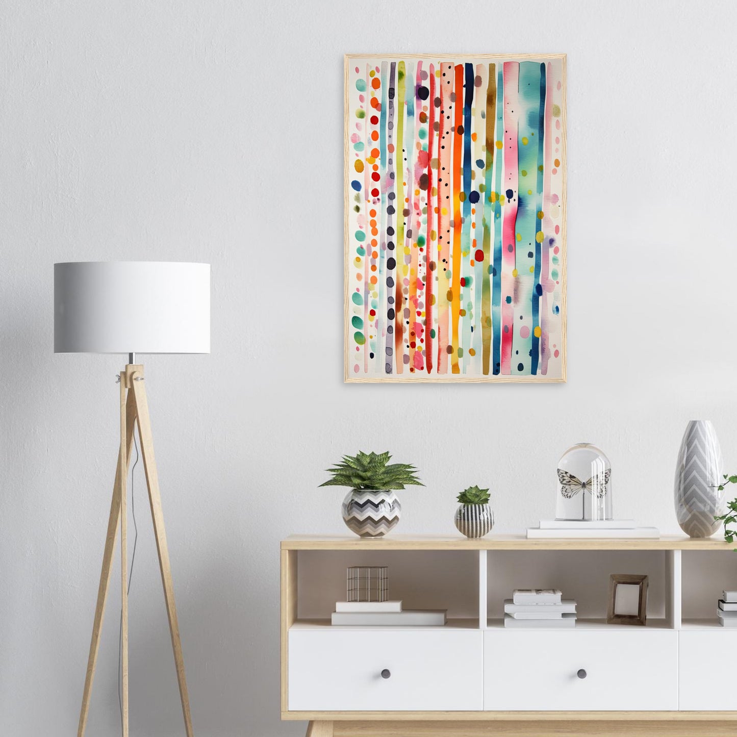 Farbig Gut, Poster mit Holzrahmen - Stiers Beste