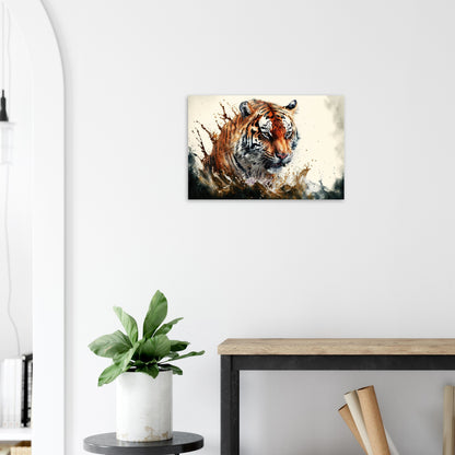 Tiger Splash, Aluminiumdruck - Stiersbeste