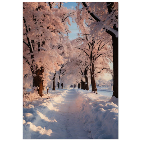 Winterlandschaft, Holzdruck - Stiers Beste