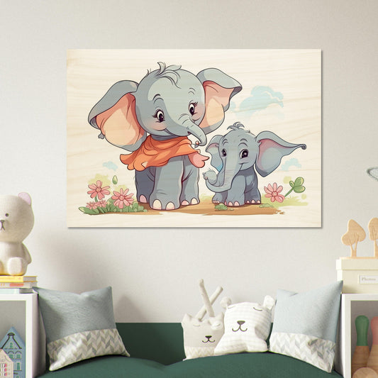 Elephant Cutie, Holzdruck - Stiersbeste
