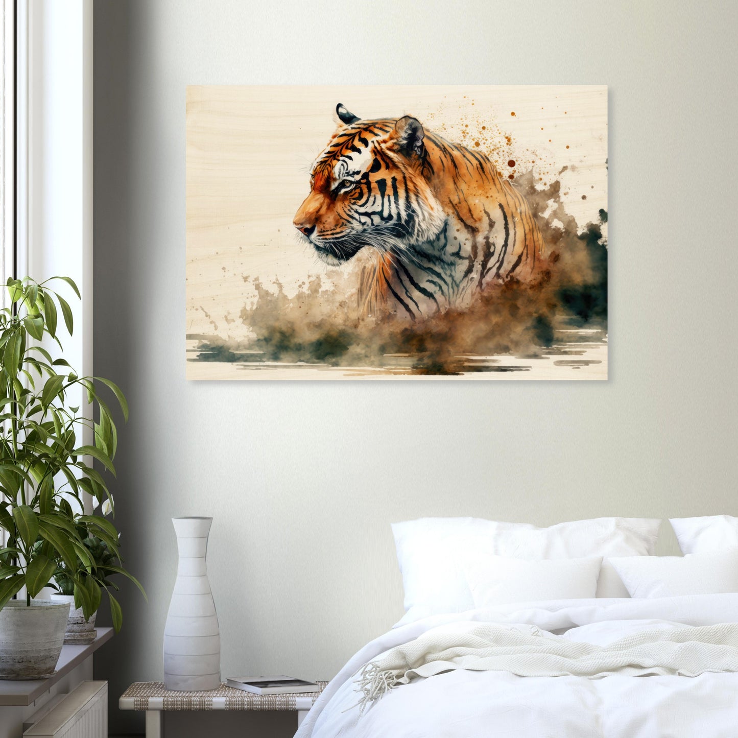 Faszination des Tigers, Holzdruck - Stiersbeste