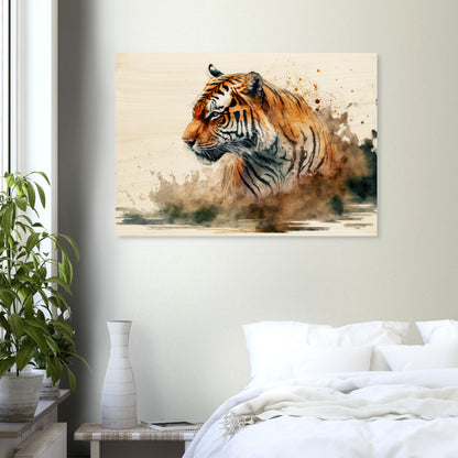 Faszination des Tigers, Holzdruck - Stiersbeste