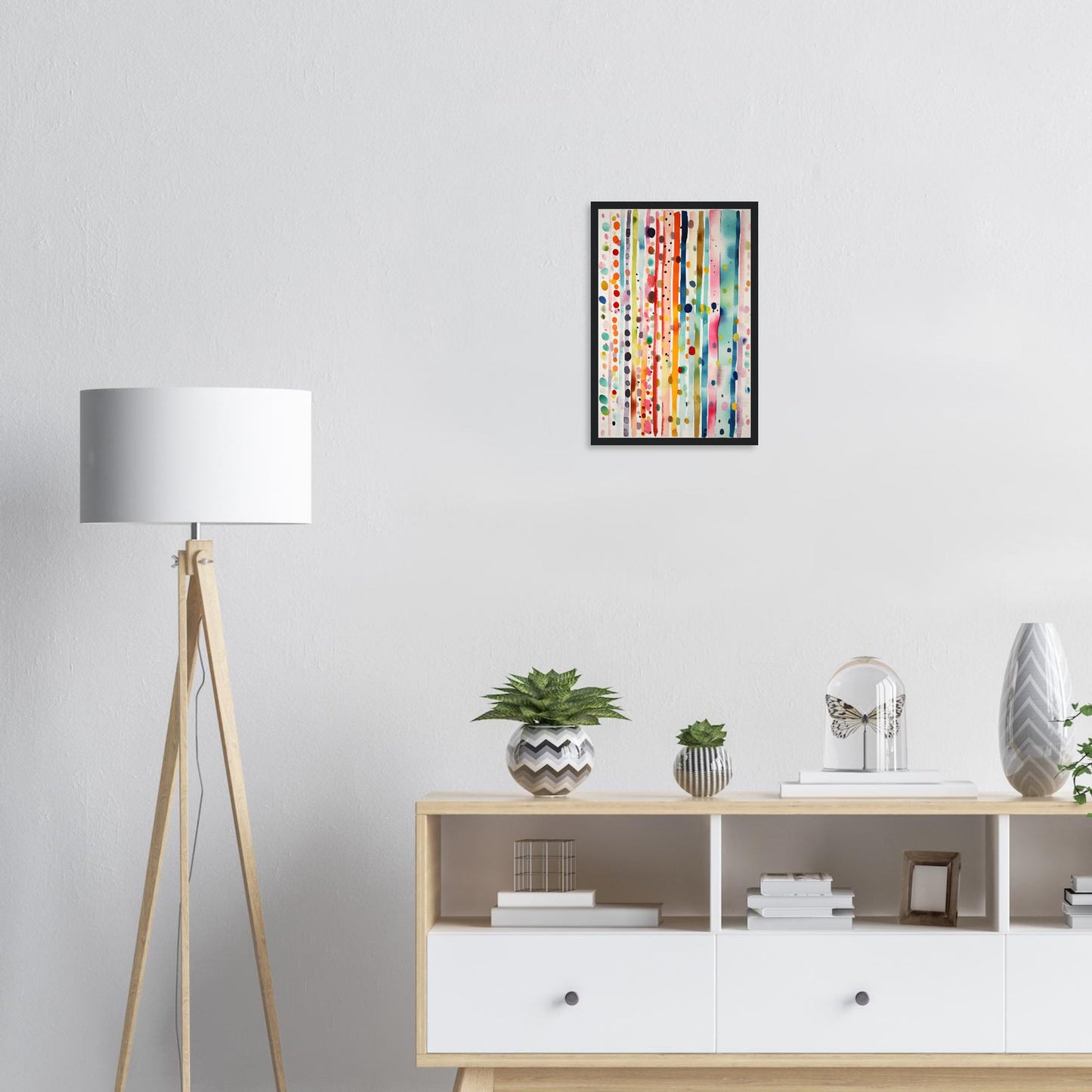Farbig Gut, Poster mit Holzrahmen - Stiers Beste