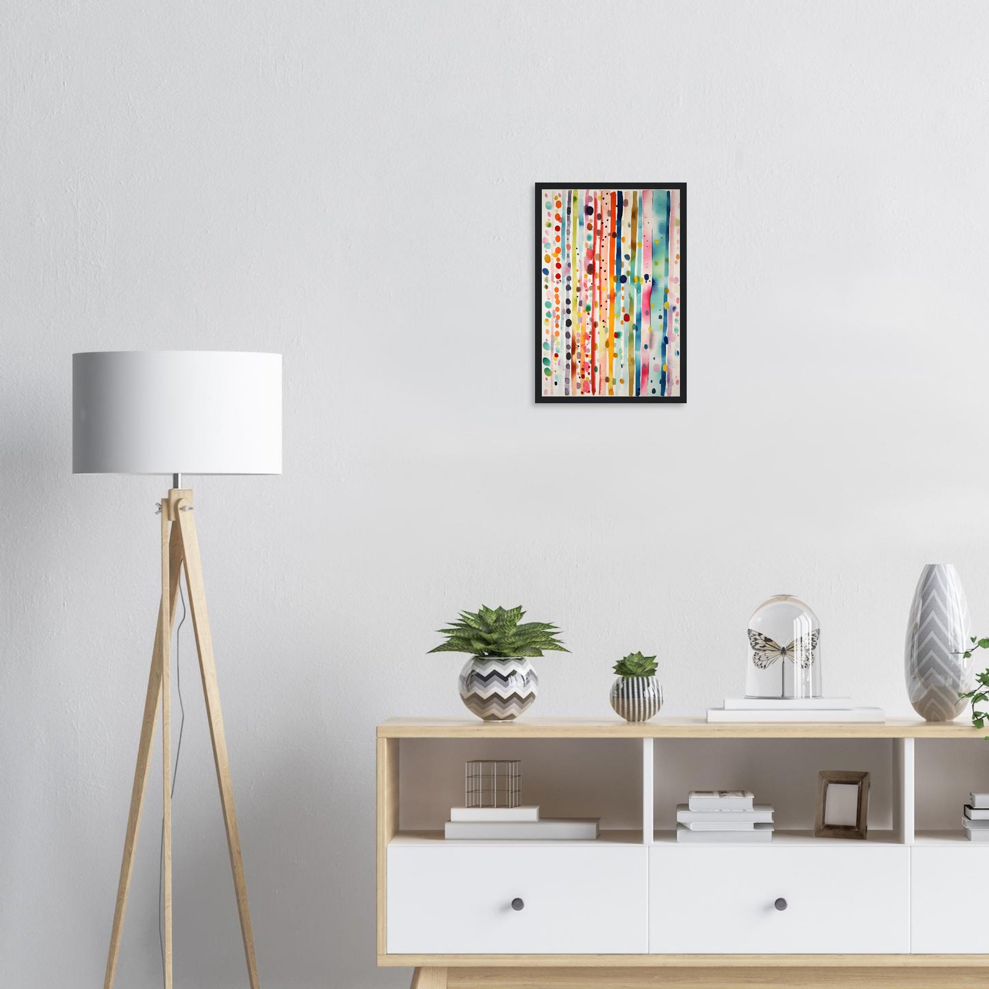 Farbig Gut, Poster mit Holzrahmen - Stiers Beste