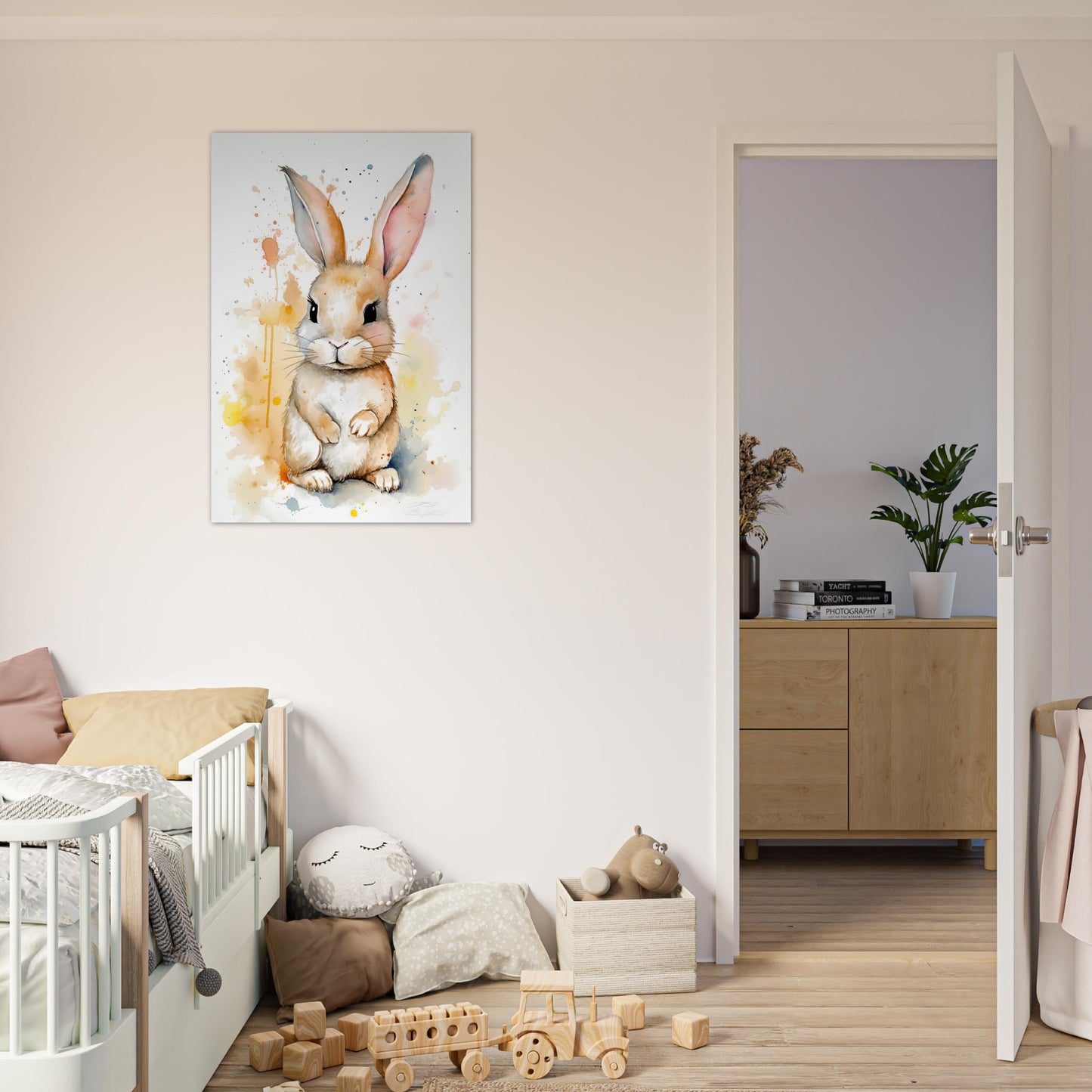 Knuddel der Hoppelhase, Aluminiumdruck - Stiersbeste
