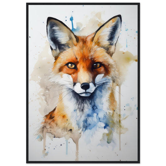 Fuchstraum, Poster mit Holzrahmen - Stiersbeste
